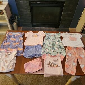 Bundle of 18 month Girl's pajamas